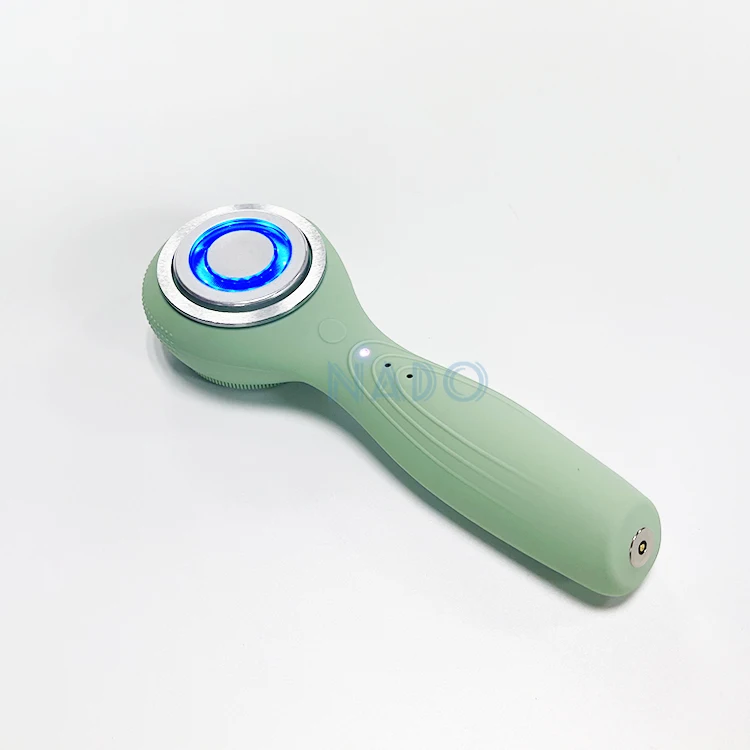NADO перезаряжаемая электронная звуковая светящаяся двухсторонняя силиконовая 3 в 1 электрическая Очищающая щетка для лица
