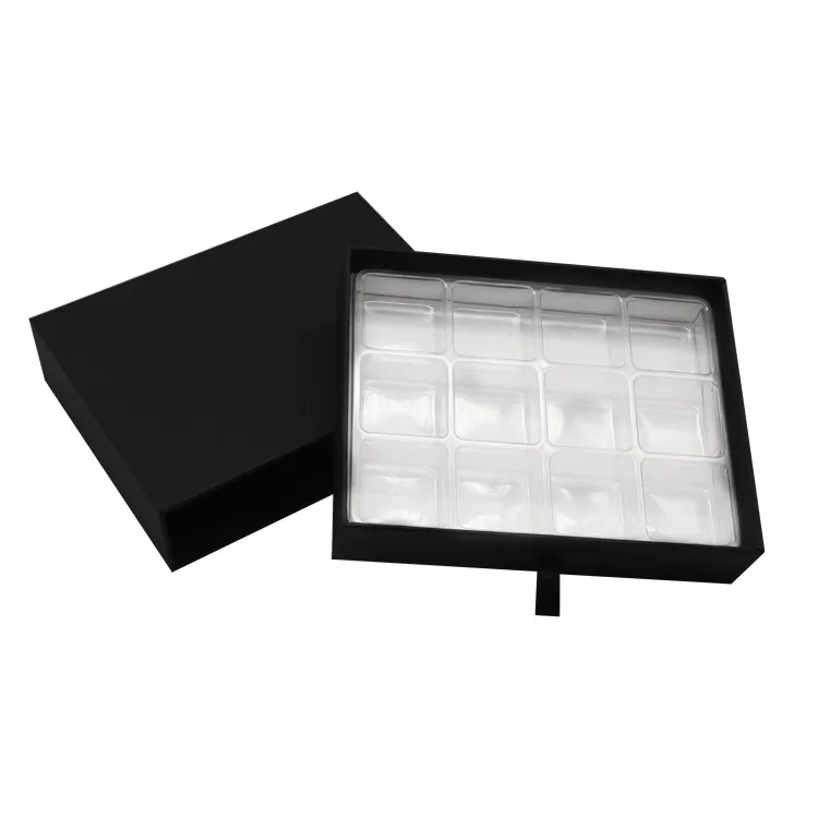 Rectangular Transparent PET Blister Custom Transparent Macaron Cookie Chocolate Candy Storage Display Square Tray Insert