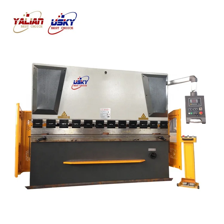
YALIAN/USKY CNC press brake machine 135T/3200mm Delem DA69T system Short delivery time Long warranty 