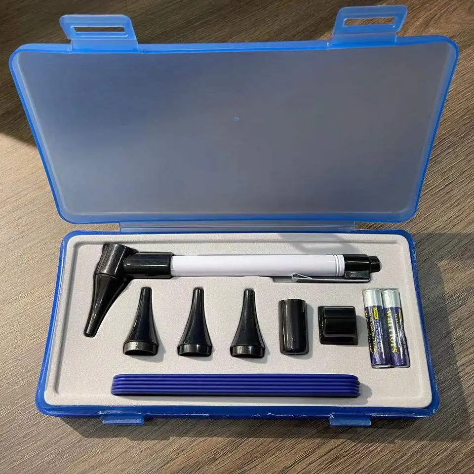 Factory Wholesale Hot selling Medical Penlight otoscope ophthalmoscope set with tongue depressor