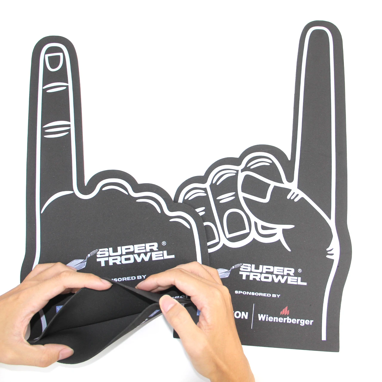 shocker victory fist thumb palm foam middle finger big large sport event party sponge custom eva cheer foam hand fingers