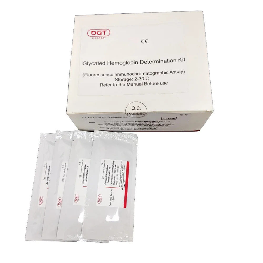 Hospital Clinic Diagnosis Medical Suppliers IVD Reagent HbA1c Hemoglobin Diabetes Test Strip Immunoassay Analyzer