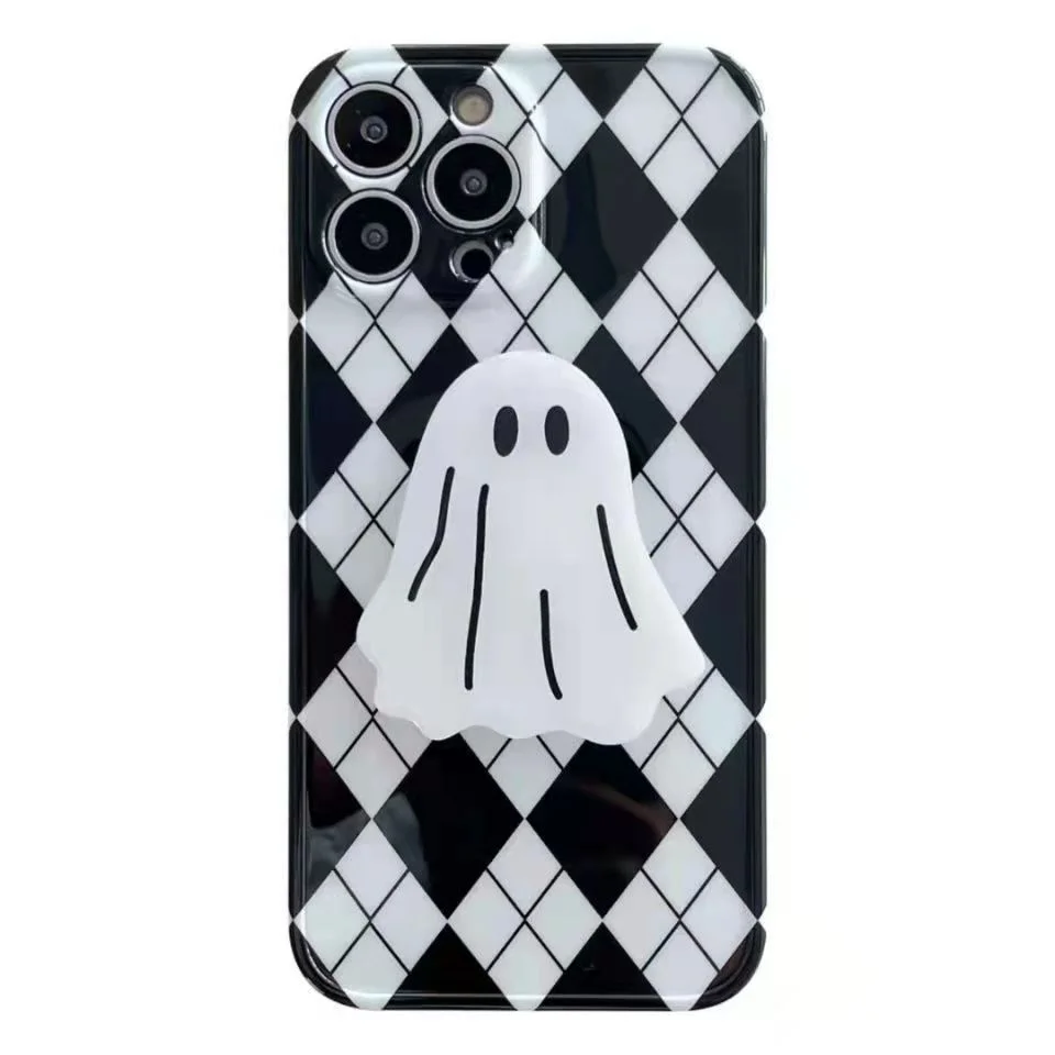 Factory Fashionable Designer Packaging 3d sublimation white black casing handphone coque telephone anime phone cases for iphone