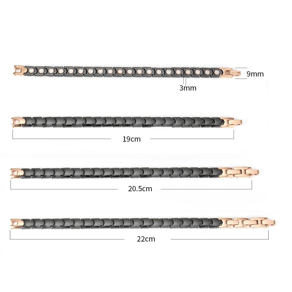 Energinox Manufacturer Bio Element Energy Jewelry Germanium Magnetic Ceramic Bracelet