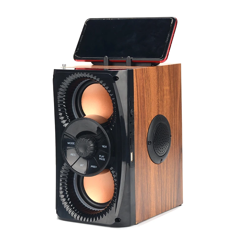 New Product Hot Selling Retro Bh Wood DC 5v 1A 1500MAH BT5.0  1a Speakers Home Speakers portable speaker
