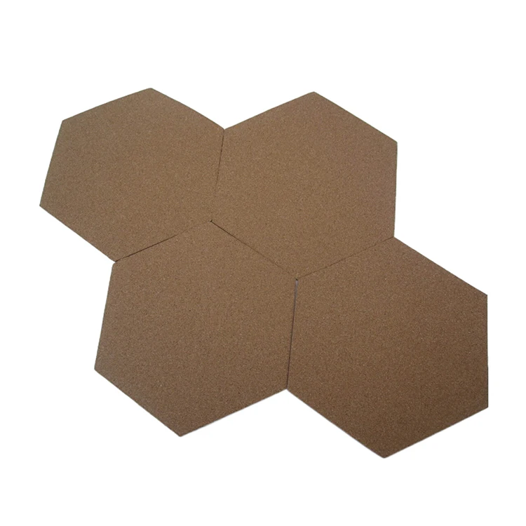 Hexagon Felt Bulletin Board Memo Notice Cork Board For Kids Office Room Wall Decor