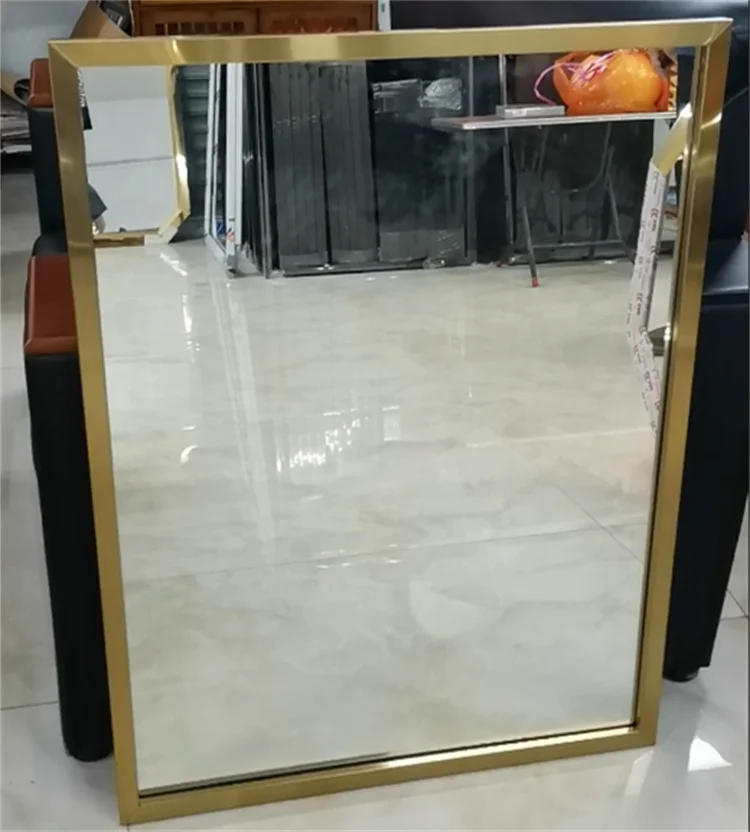 for home decor wall metal frame frame mirror wall decor rectangle frame bathroom wall mirrors stainless steel mirror