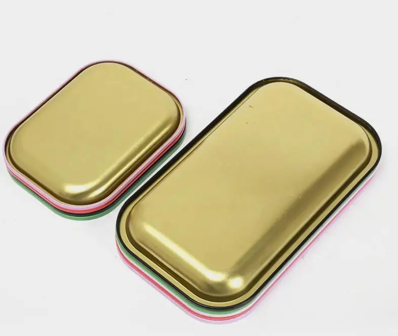 Customization Logo Cartoon Anime Personalized Smoking Trays Metal Rolling Trays with Lids