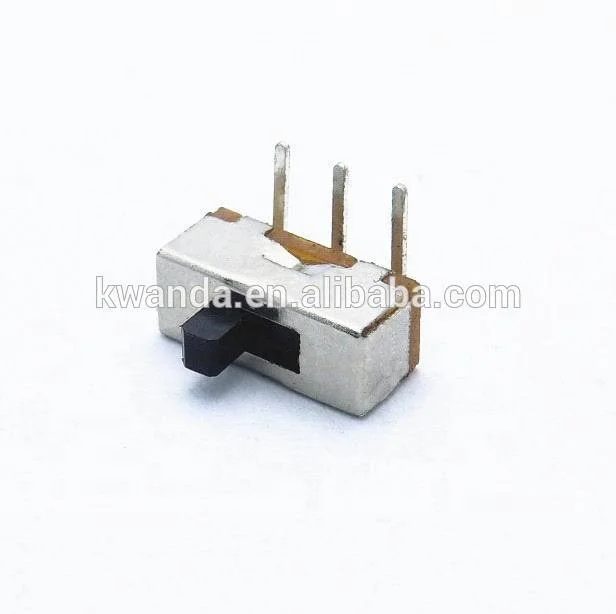 Micro Mini  1P2T Pin Interruptor On-off Small Right Angle Electrical Vertical Slide Switch