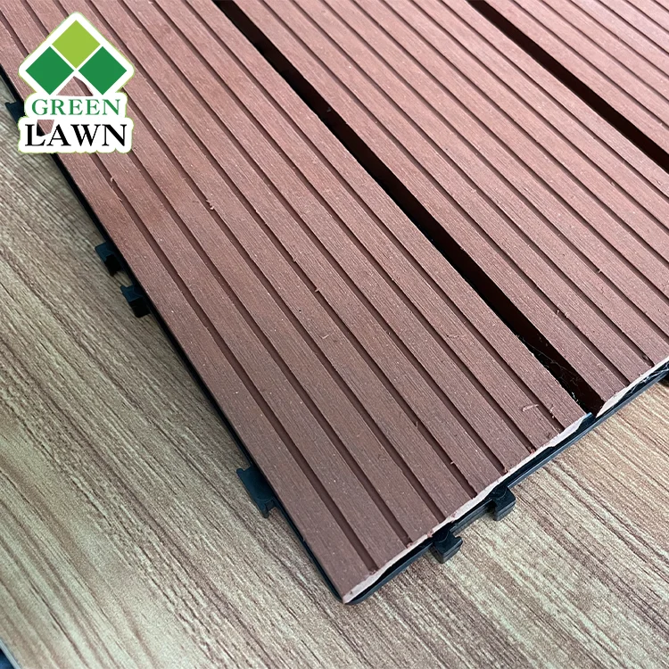 China garden courtyard flooring interlocking turf tiles decoration artificial grass carpet