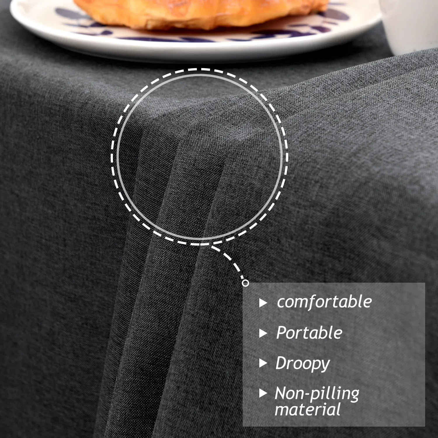 Manteles Para Eventos льняная черная прямоугольная скатерть для мероприятий Tischdecke Nappe De Table Mariage Ronde Gros