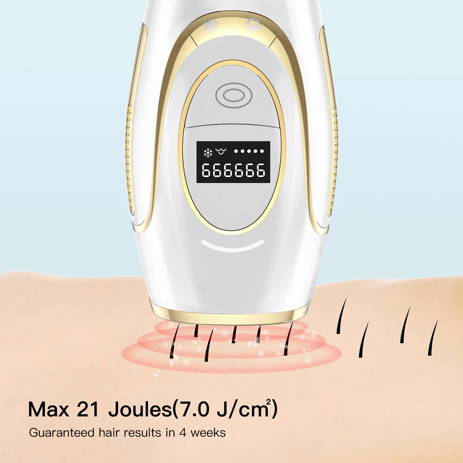 Hot Selling in the Middle East black gold home use ipl device Permanent ipl hair removal device