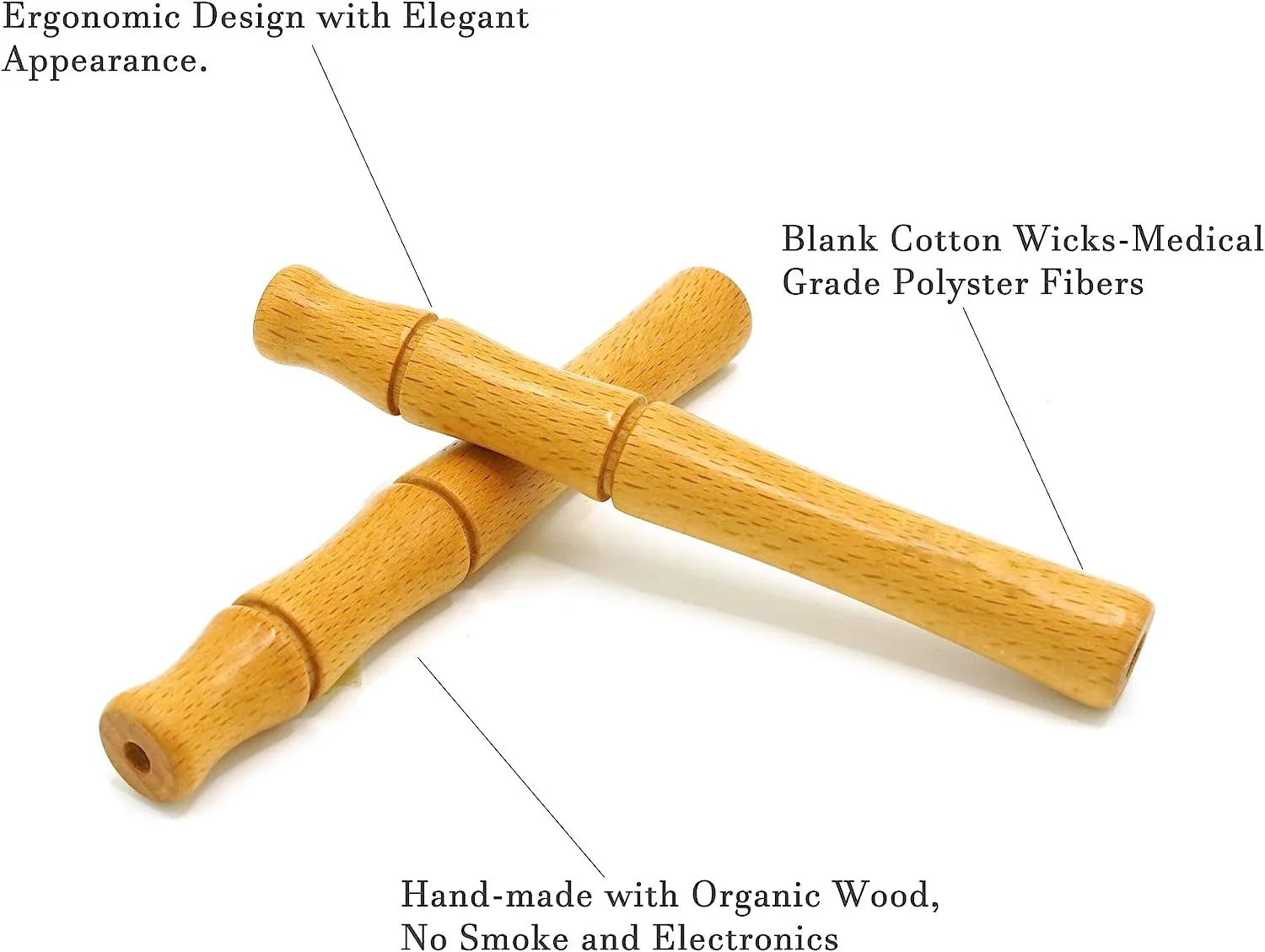 Portable Wooden Personal Diffuser Aromatherapy Inhaler for Essential Oil Nasal Inhaler Stick