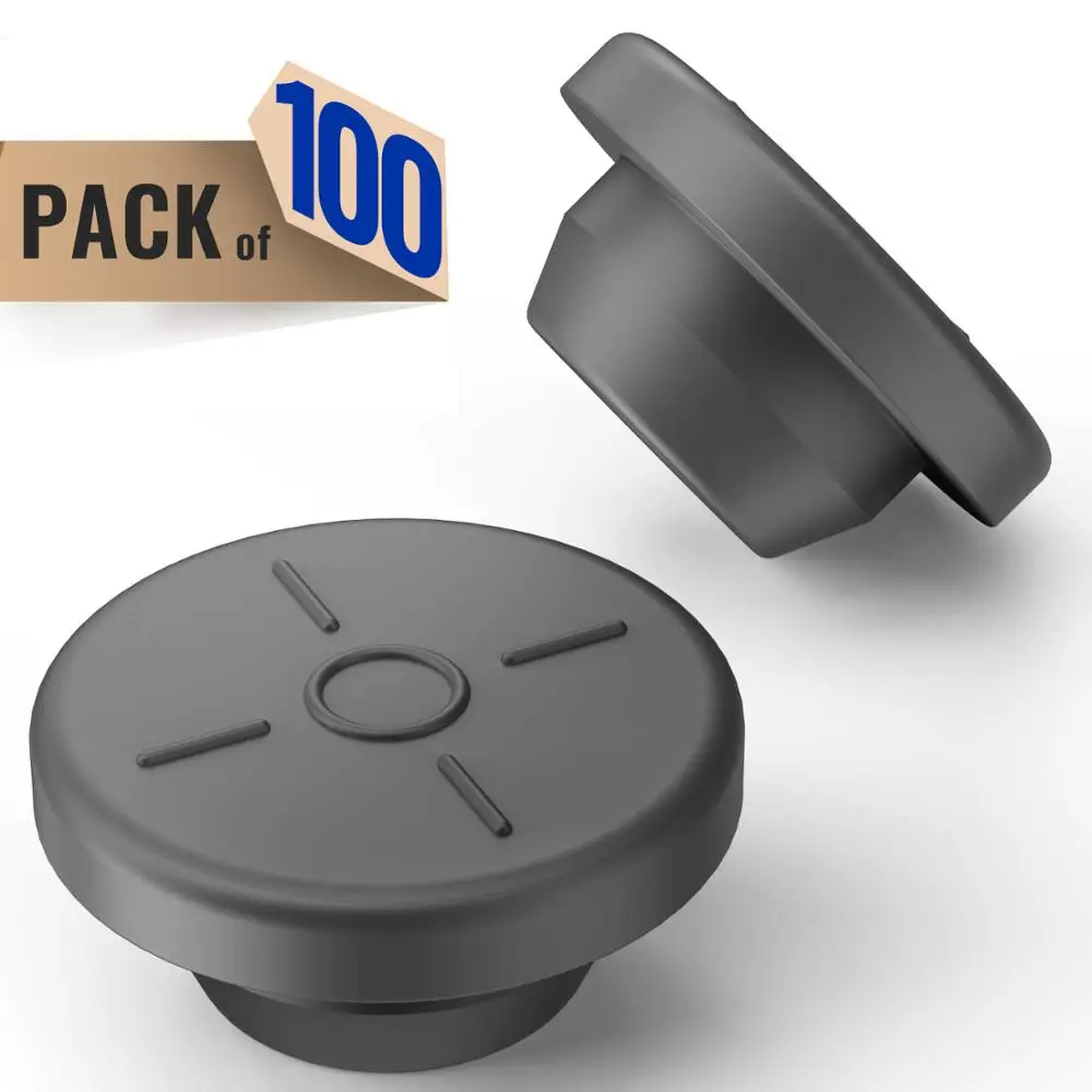 
20mm butyl Stoppers Mushroom 100 pcs,For Glass Vial and Liquid Culture Jars, Can Be Sterilized by Steam and Repeated Used 