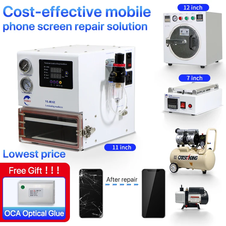  Набор из 5 предметов высокого качества lcd ремонтирующая машина FL-M07 Ручной сепаратор VL-H10Z ЖК сварки для ремонта экрана