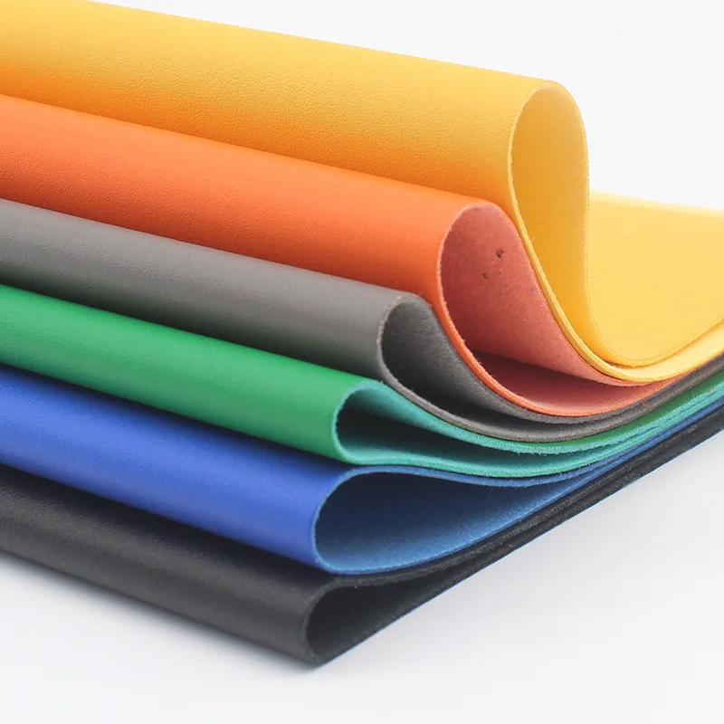 Solid Color 1.4mm Paper Grain Impregnated PU Leather Plain Artificial Shoe Leather Luggage Sofa Car Cover-Wholesale