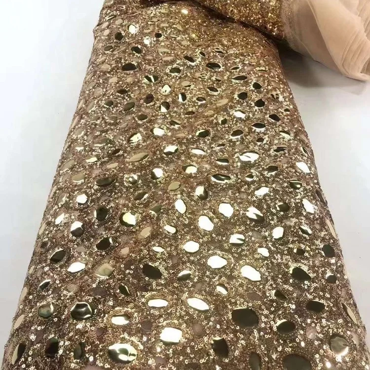 RTS Luxury Ethnic Style Bridal Sequins Wedding Party African Embroidery Lace Fabric