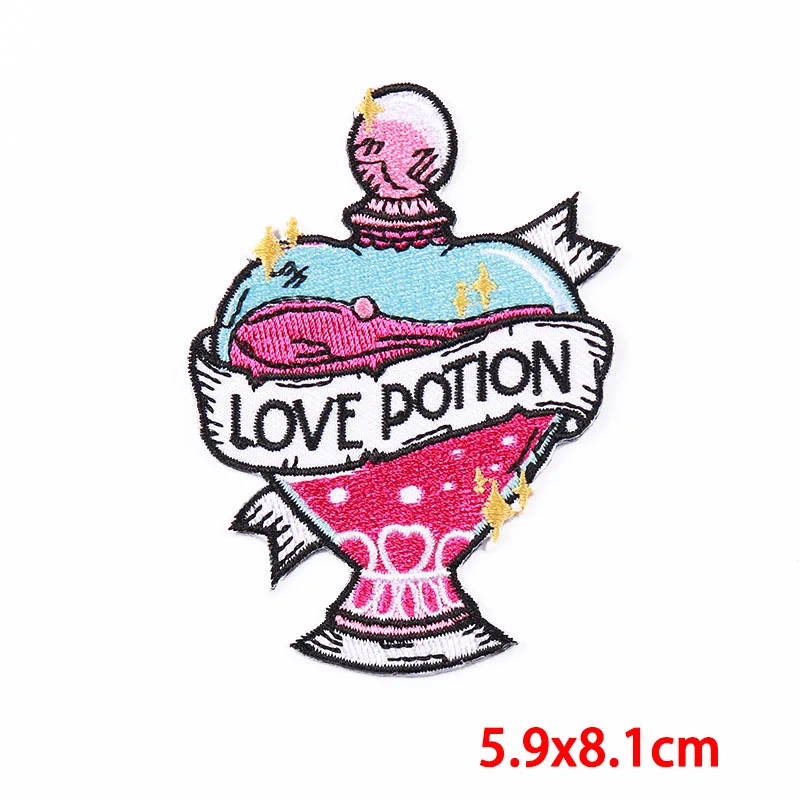 Punk Cool Style Series Patches Custom Skull Lighter Bulb Ornaments Embroidery Patch Iron on
