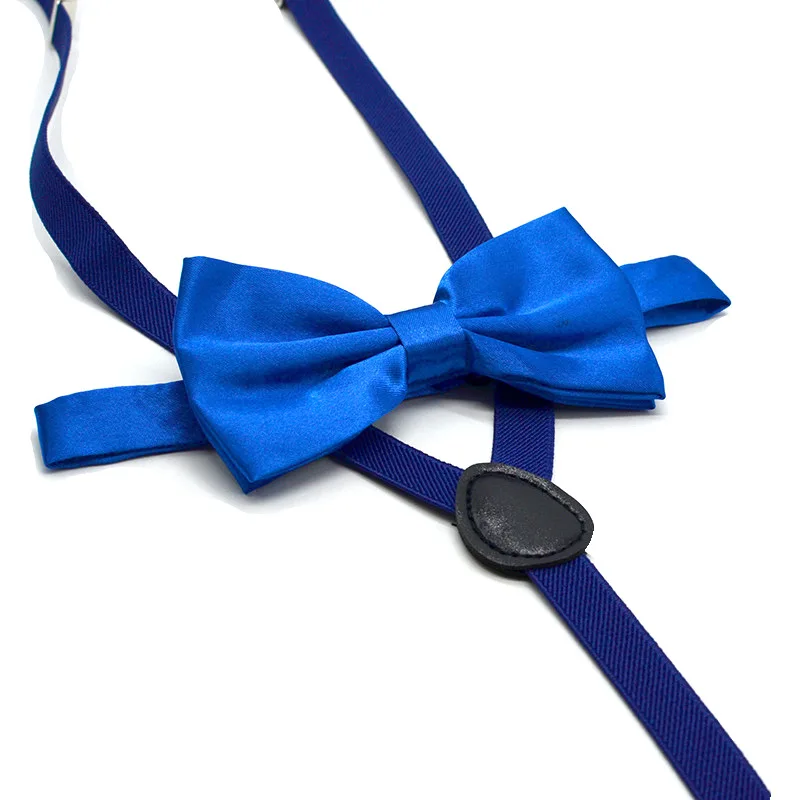 Fashion Multicolor Adult Suspenders 1.5cm Elastic Straps Belt Solid Color Black White Pink Blue Yellow Suspenders For Men Women