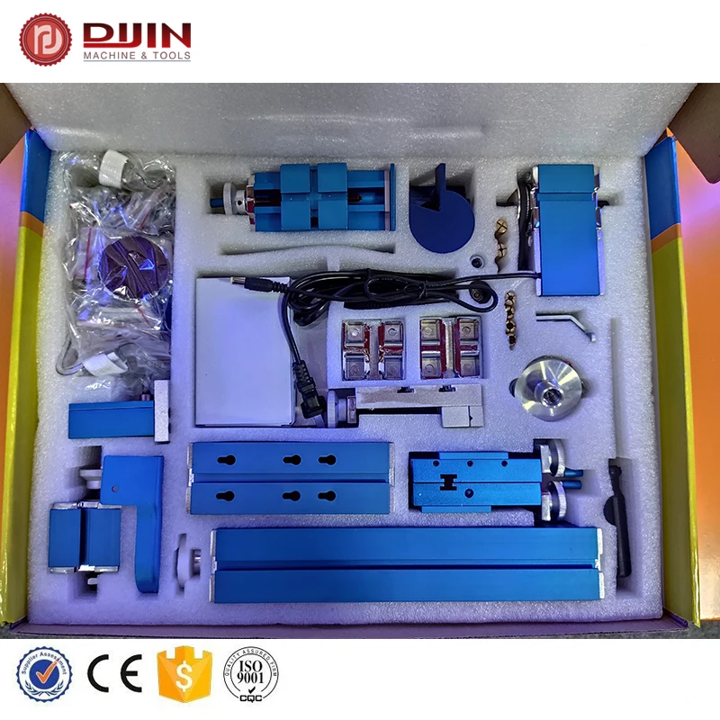 6 in 1 small mini lathe drill boring machine for school training