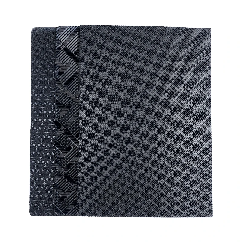 rubber sheet for shoe outsole for leather shoes