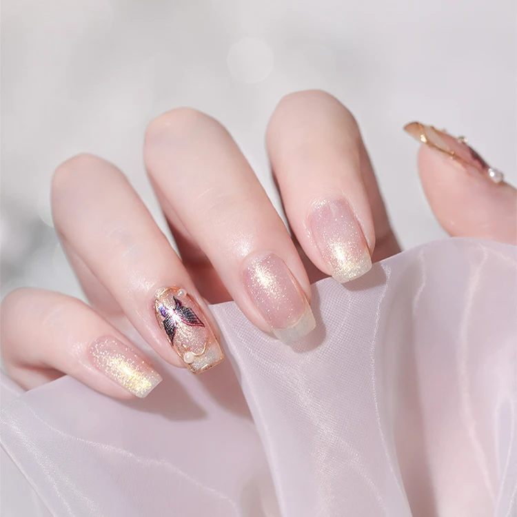 Net Red Popular Color Nail Polish Glue Milk White Yogurt White Milk Yellow Beige White Nail Polish Glue