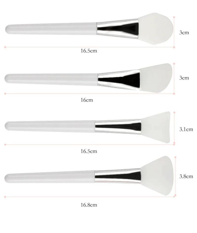 Silica gel mask brush makeup brush soft head mud film knife shape beauty makeup DIY mask brush