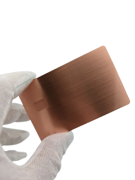 Custom Laser Blank Stainless Steel Metal Credit Card Bank ATM VISA Card Wiht 4442 chip Slot