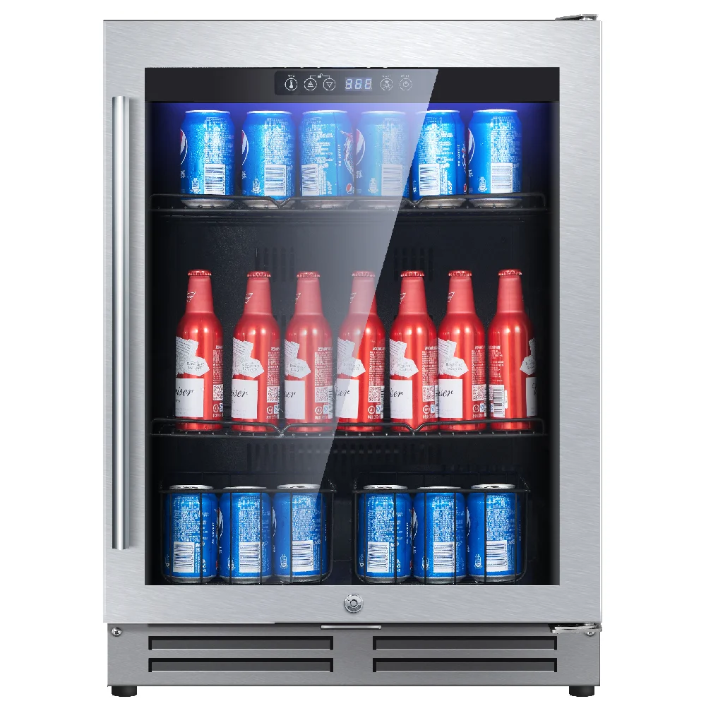 Wine Cooler Refrigerator Beverage Cooler 24 inch 120 can
