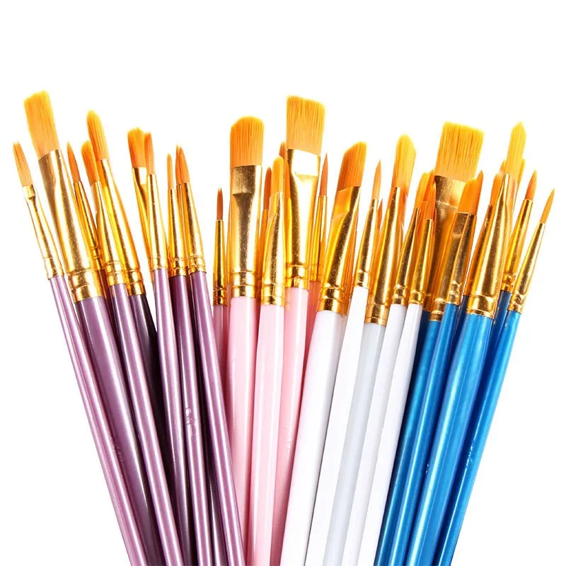 Professional paint brush manufacturers 6pcs paint brush set watercolor oil painting brush art supplies