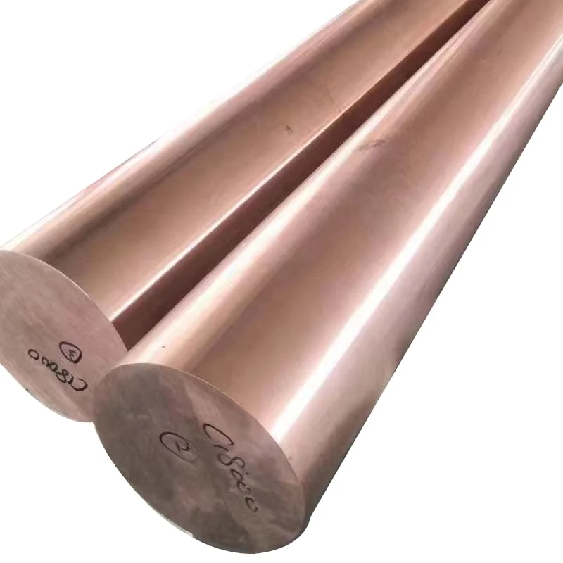 ASTM JIS EN DIN GB GB/T5231-2001 Purple Copper Round Bar make electrical and thermal conductivity equipment