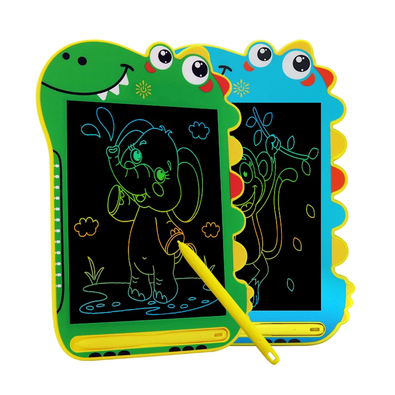 Graphic Cartoon Handwriting Pad Erasable Drawing Board 8.5 Inch 3colors Dinosaur Notebooks Writing Pads