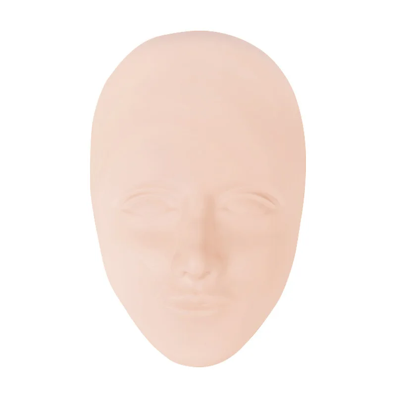 3d full face Silicone mannequin head tattoo practice skin for permanent makeup microblading