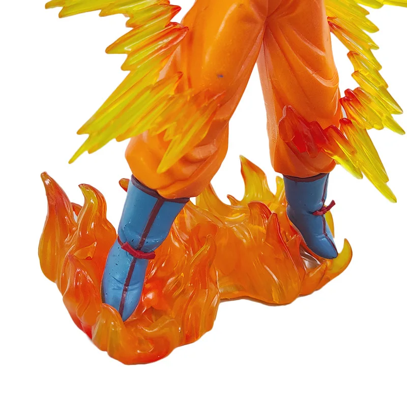 Aolan Boxed Wholesale 25cm Japanese Anime Dragon Z Ball Goku Action Figure Red Hair Super Saiyan Model Collection Toy Figure