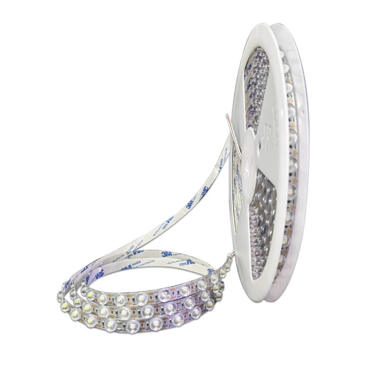 Diffuse Reflective Lens LED Flexible Strip Light DC 24V 18W 48 LEDs/m 2835 SMD Highlight No dark area Shadow optical light strip