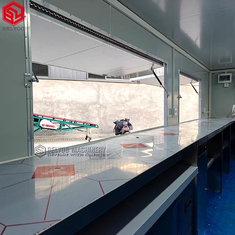 Mobile Fast Catering Concession Vending Snack Kitchen Food Trailer with Fully Equipments Cheap Price Food Dog Cart Kiosk