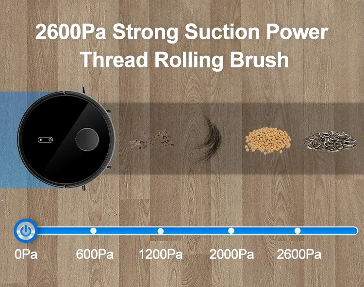 Aspiradora Robot Vacuum Cleaner Cleaning Appliances Sweeping Robot Wireless Vacuum and Mop Robot Cleaner