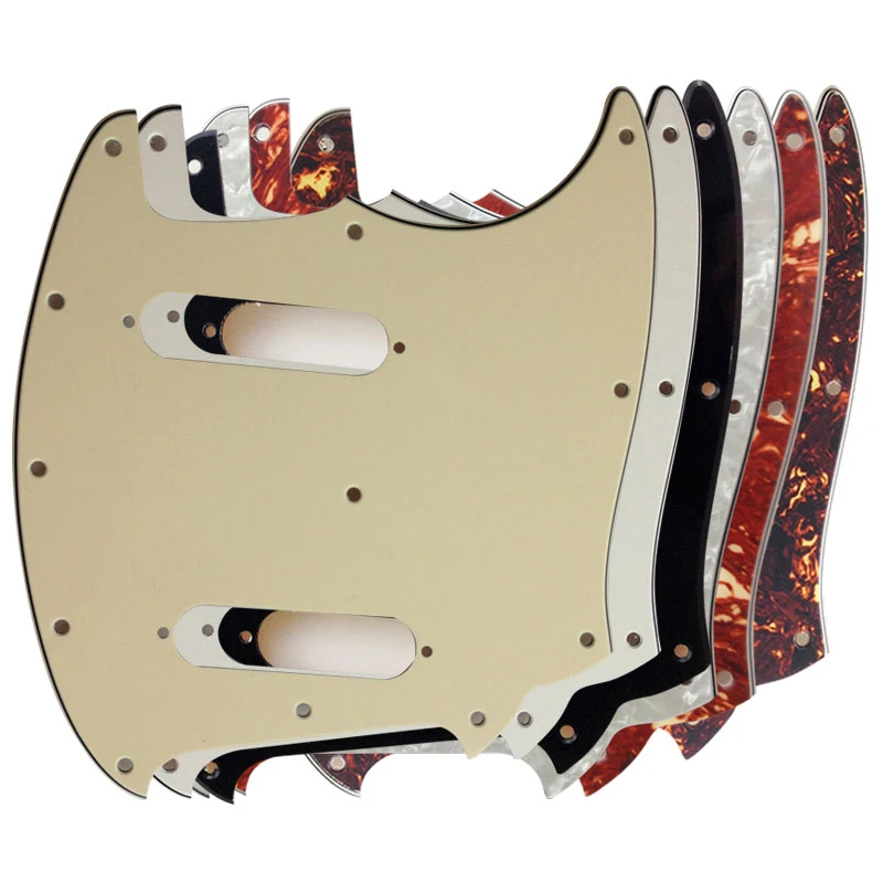 leroo Guitar parts Pickguard  FD American Mustang Guitar Pick guard No control hole best quality guitarra Scratch Plate