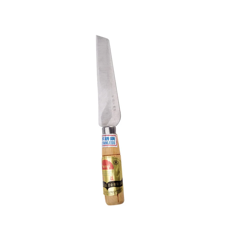 
Manufacture good quality Wood Handle Stainless Steel Fruits Banana Curved Bent Blade Paring Knife 