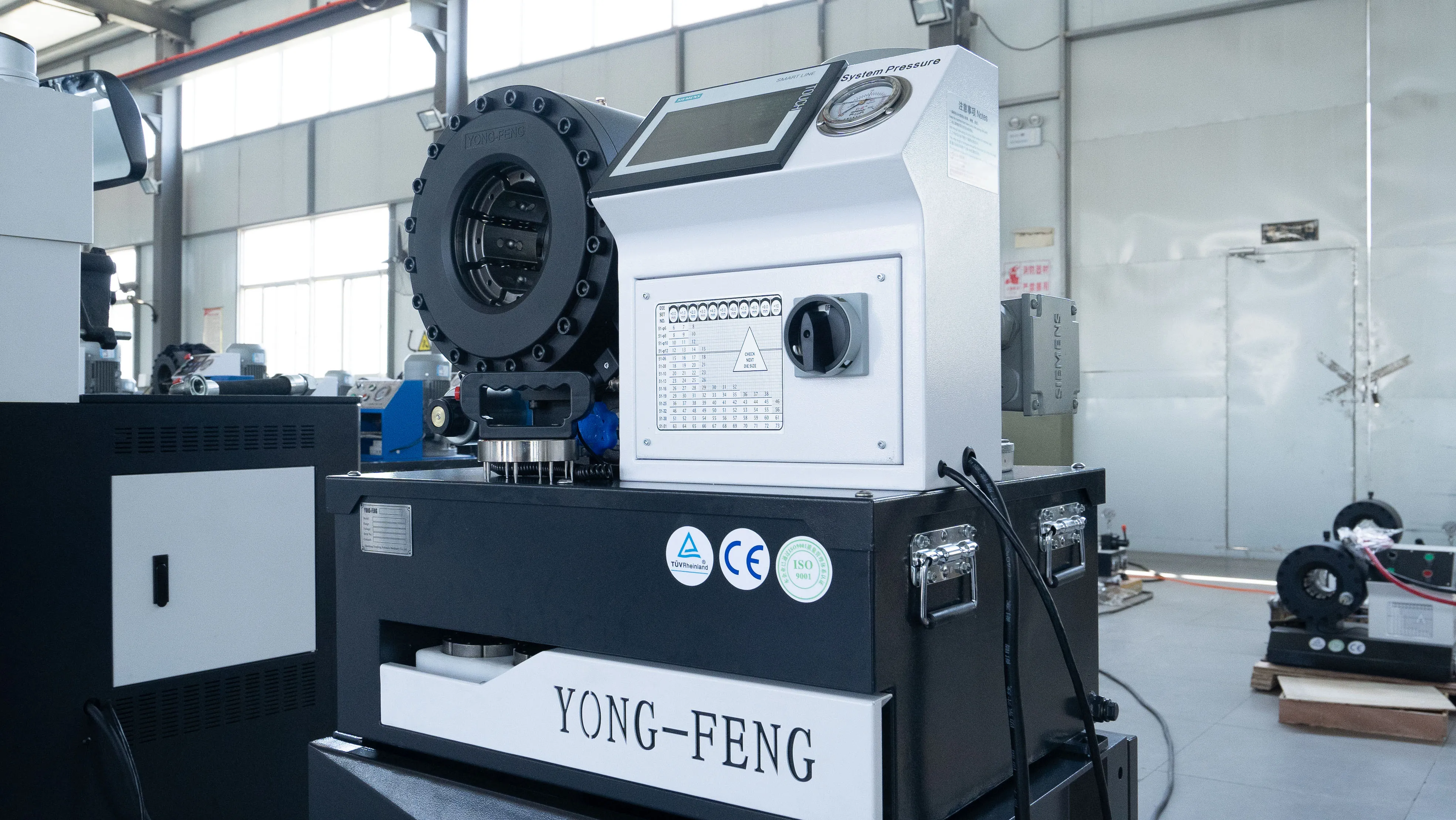 CE Certified 6-38mm/(1/4 -1 1/2 ) electric hydraulic hose crimper machine