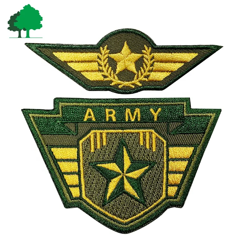 High Quality Patch Manufacturers Machine Embroidery Shoulder Patches Custom Epaulet