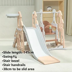 Upgrade Children Custom Indoor Playground Plastic Toys Swing And Slide Play Set
