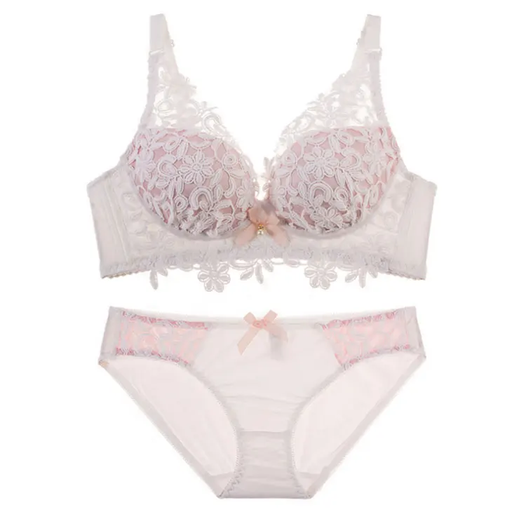 Новый дизайн, кружевной бюстгальтер пуш-ап с цветами для взрослых, женское нижнее белье, комплекты бюстгальтеров и трусиков