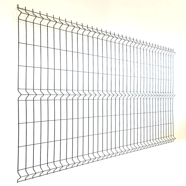 High quality galvanized steel metal fence Customize pvc coated rigid 3d bending curved welded mesh fence
