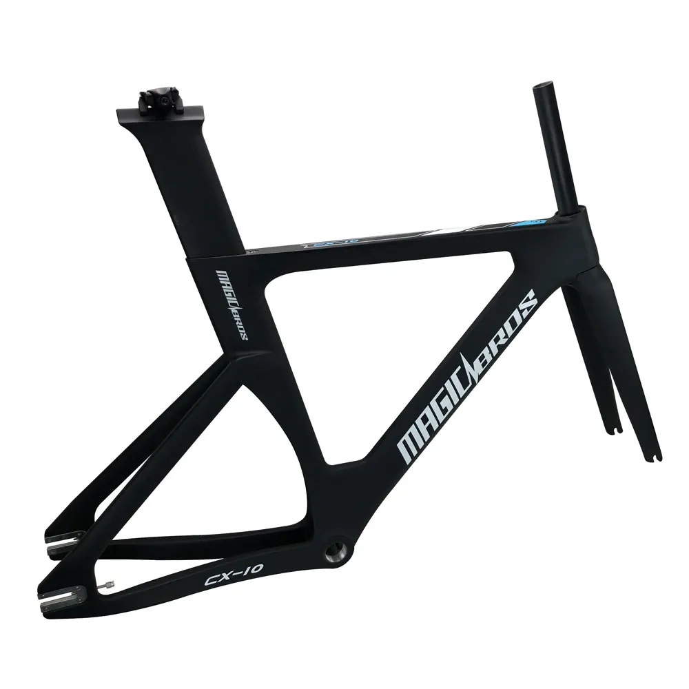MAGICBROS CX-10 Carbon Fixie Road Bicycle Gear Bike Frame Set 700C 49cm / 51cm / 54cm / 57cm Carbon Fiber Fixie Frame