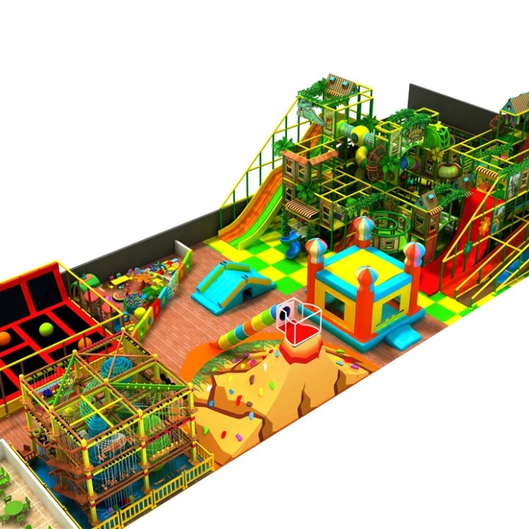 Personalized jungle amusement park playground suit slide soft play area kids playground equipment, indoor kids playground