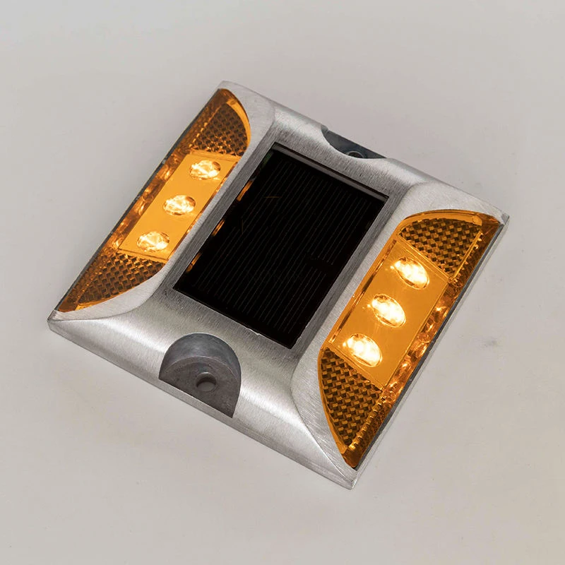 solar road stud bicolor solar led road stud double color reflective road stud hat
