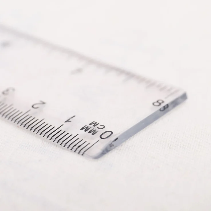 
Custom logo Hot Selling Recyclable Transparent Acrylic Measuring ruler for kids use with the best price 