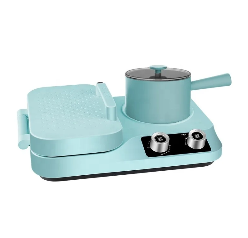 Wholesale Customized New Multifunction 5 In 1 Breakfast Maker Detachable Sandwich Maker Automatic Toaster and boiler