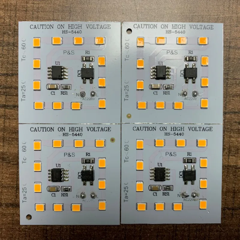 2 Years Warranty Square Shape 40x40mm  6W / 9W / 12W 220v AC LED PCB PCBA Light Module for Bulb Light and Downlight